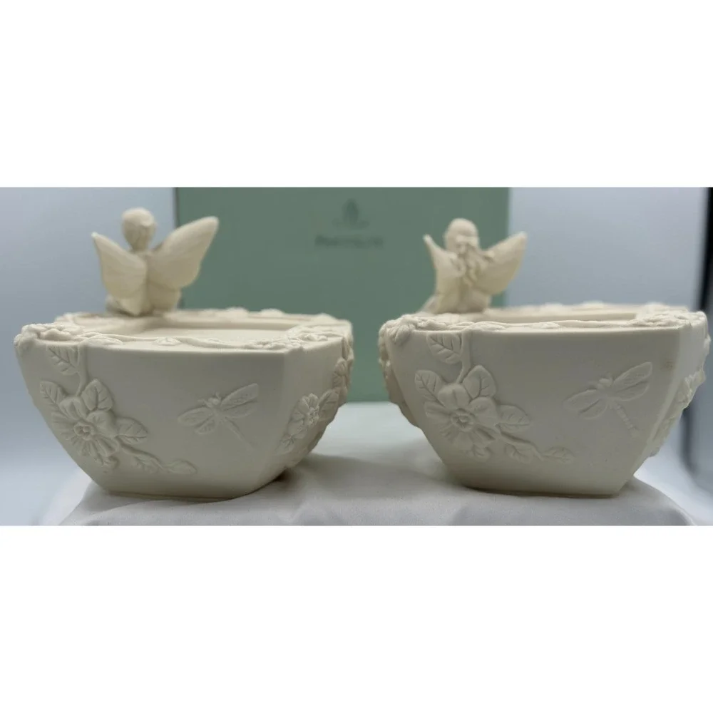 Partylite P7480 Enchantment Duo Fairy Candle Holders Set of 2 - NEW Open Box